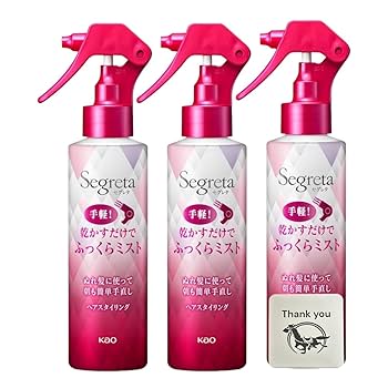 ハッシー　花王 セグレタ 乾かすだけでふっくらミスト 150ml　10本 Amazon | セグレタ 乾かすだけでふっくらミスト 本体 150ml 3本